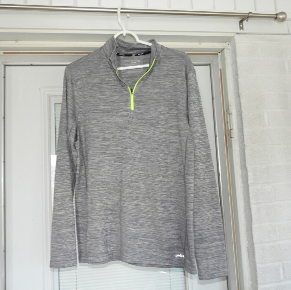 Tek Gear Long Sleeve 1/4 Zip Shirt Size Medium